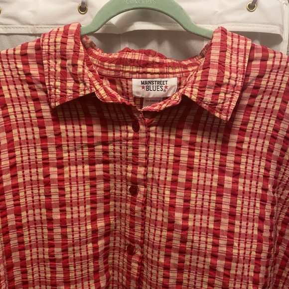 Woman’s 3x button up Blouse *Euc - Picture 5 of 6